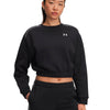 Polerón Lifestyle para mujer Rival Fleece Piped negro Under Armour