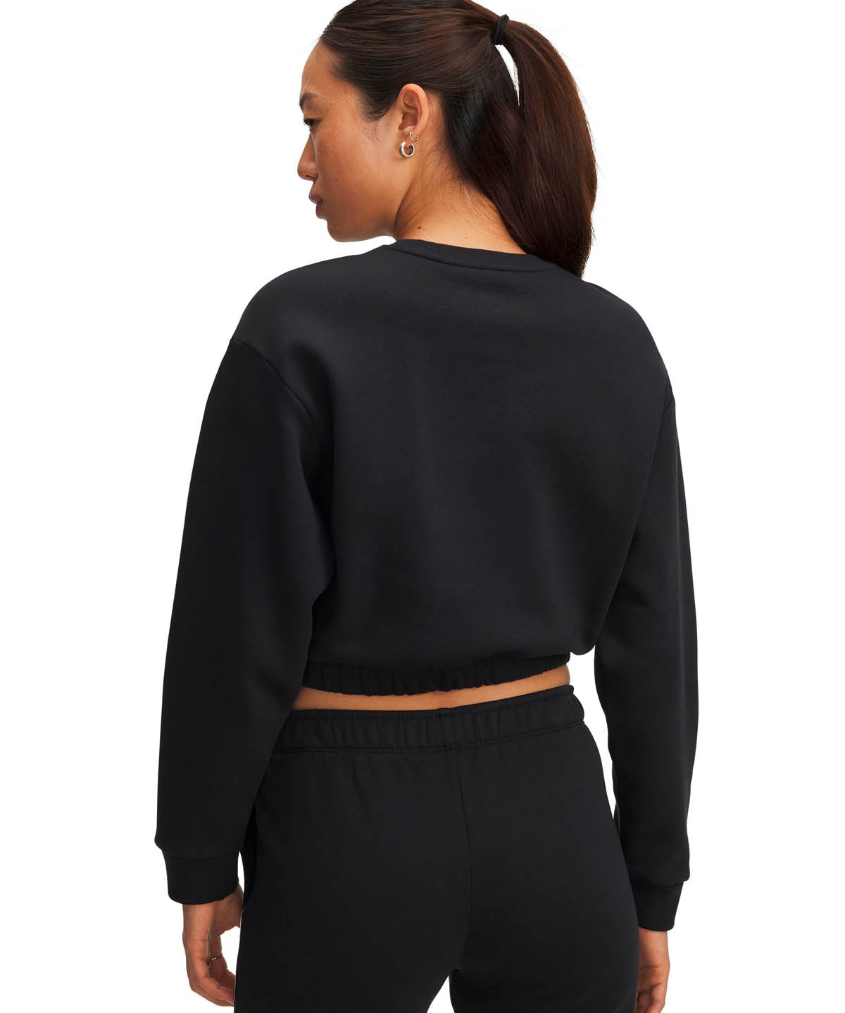 Polerón Lifestyle para mujer Rival Fleece Piped negro Under Armour