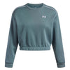 Polerón Lifestyle para mujer Rival Fleece Piped azul Under Armour