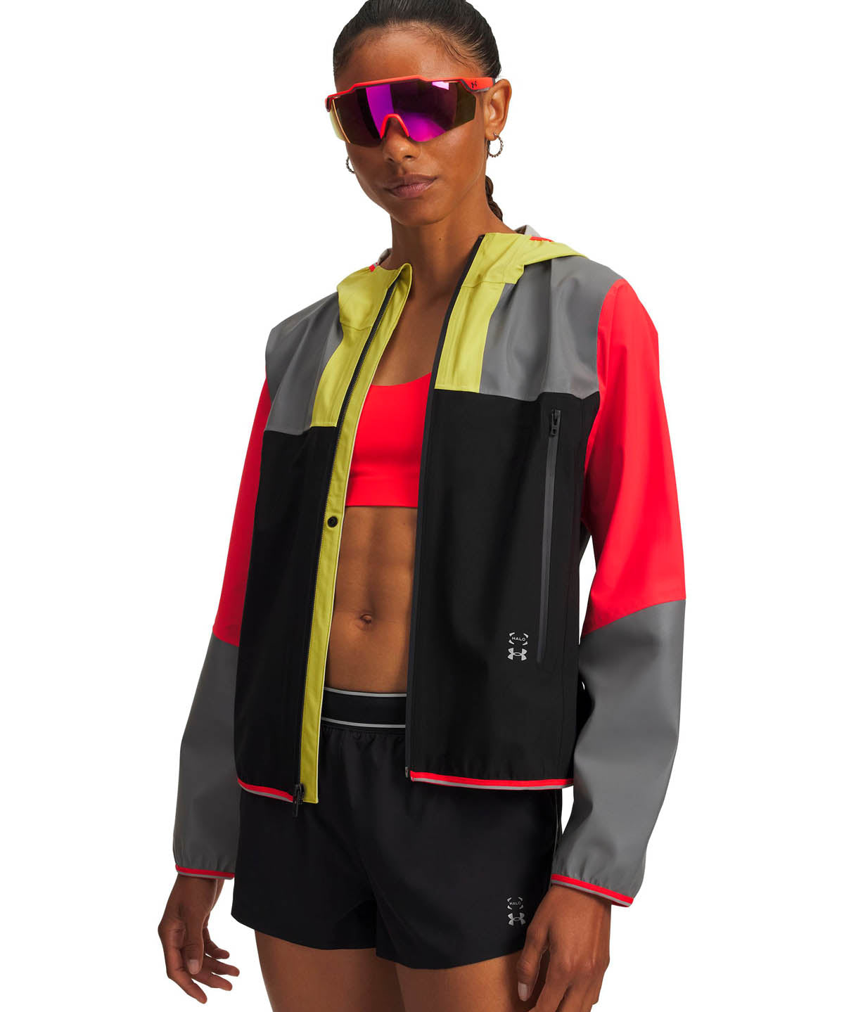 Chaqueta Running para mujer Halo Run Amarillo Under Armour