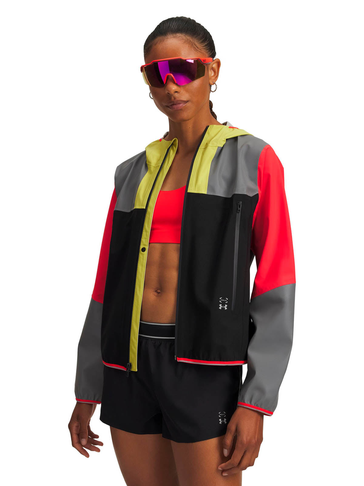 Chaqueta Running para mujer Halo Run Amarillo Under Armour