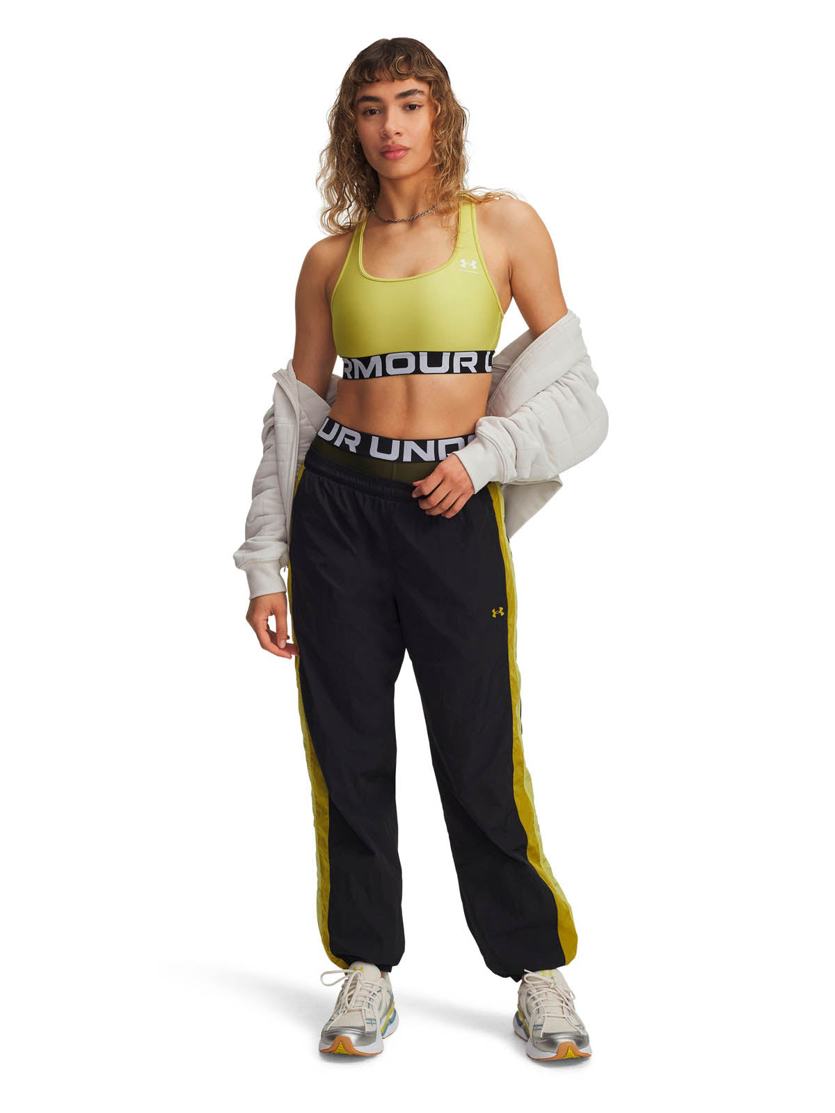 Pantalón Lifestyle para mujer Icon Crinkle negro Under Armour