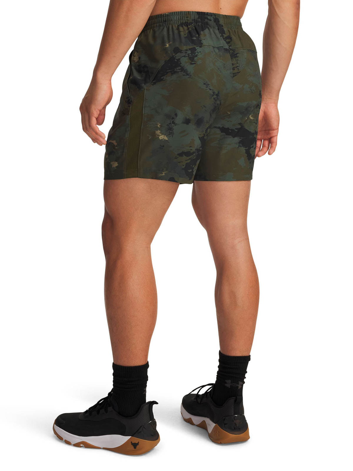Short de entrenamiento para hombre Project Rock Ultimate verde Under Armour