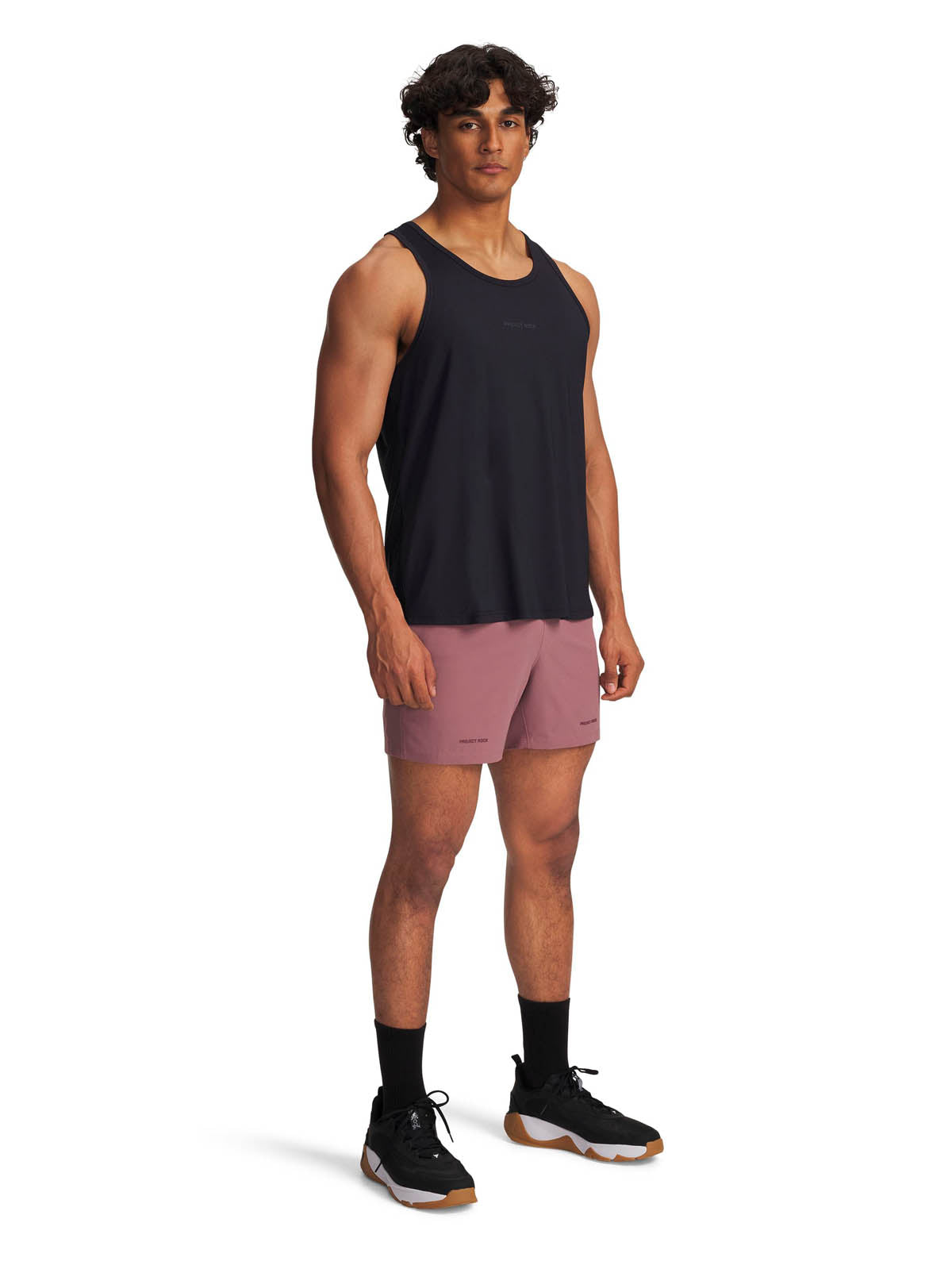 Short de entrenamiento para hombre Project Rock Ultimate rojo Under Armour