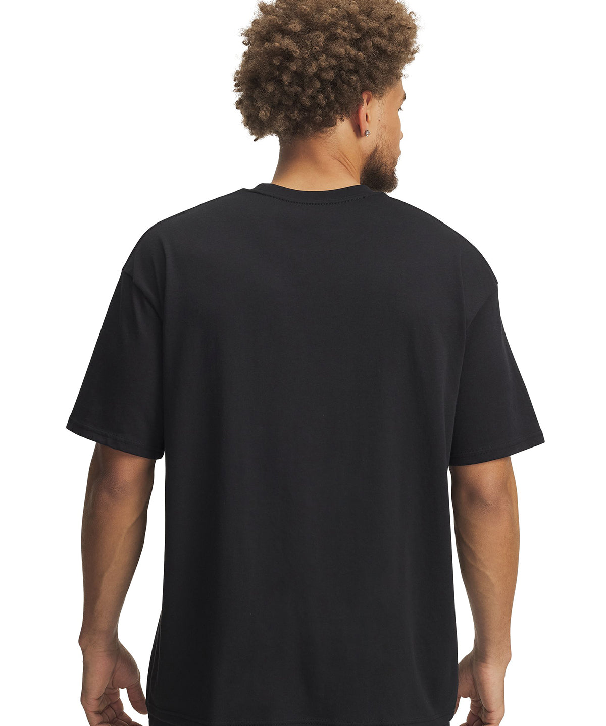Polera manga corta Basketball para Hombre Curry Heavyweight Oversize Negro Under Armour
