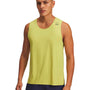Polera sin mangas Running para hombre Halo Run amarillo Under Armour