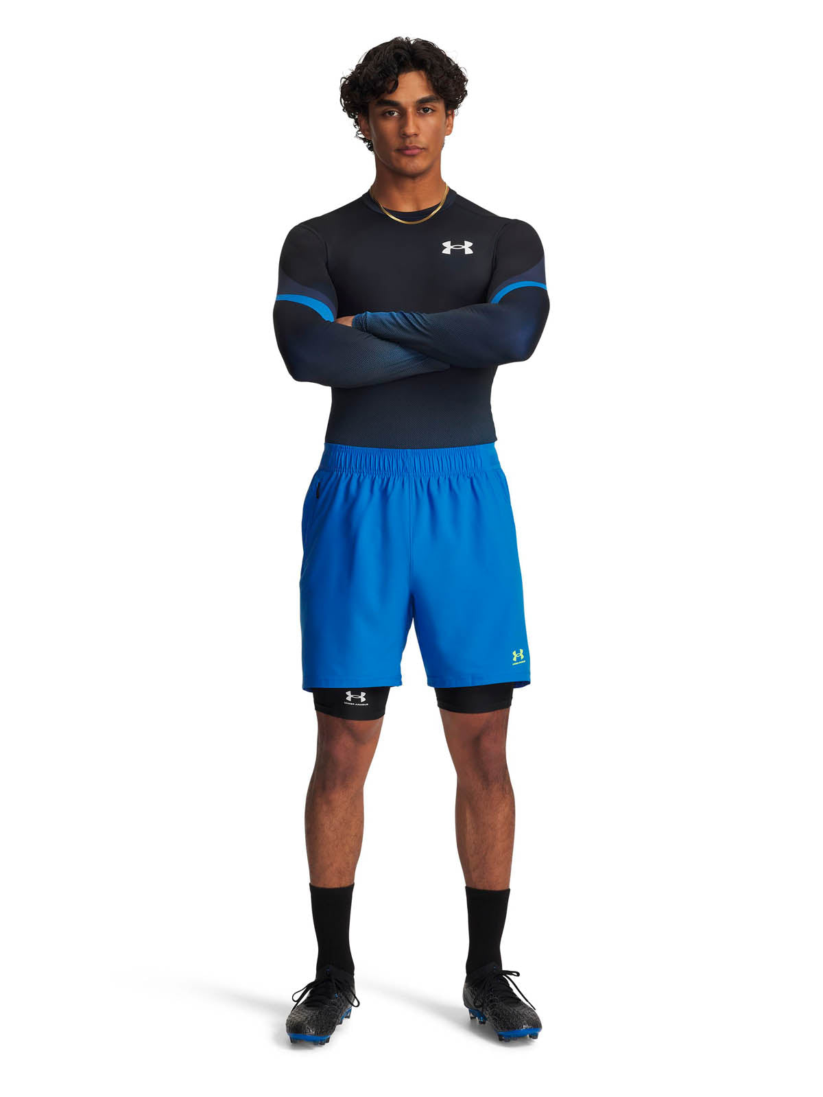 Primera Capa de Entrenamiento para Hombre HG Azul Under Armour