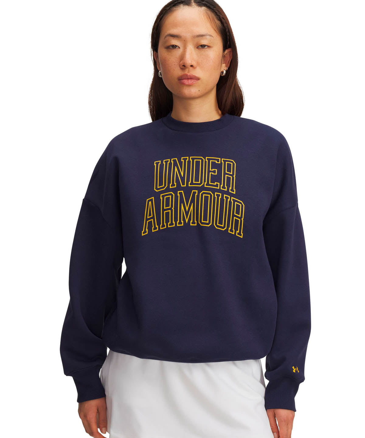 Polerón Lifestyle para mujer Rival Fleece Oversized Varsity Azul Under Armour