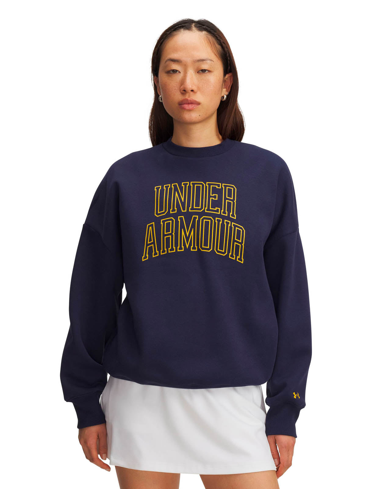 Polerón Lifestyle para mujer Rival Fleece Oversized Varsity Azul Under Armour