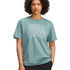 Polera manga corta Lifestyle para mujer Rival Oversized Campus verde Under Armour