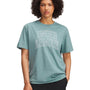 Polera manga corta Lifestyle para mujer Rival Oversized Campus verde Under Armour