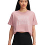 Polera manga corta Lifestyle para mujer Rival Oversized Campus rosado Under Armour