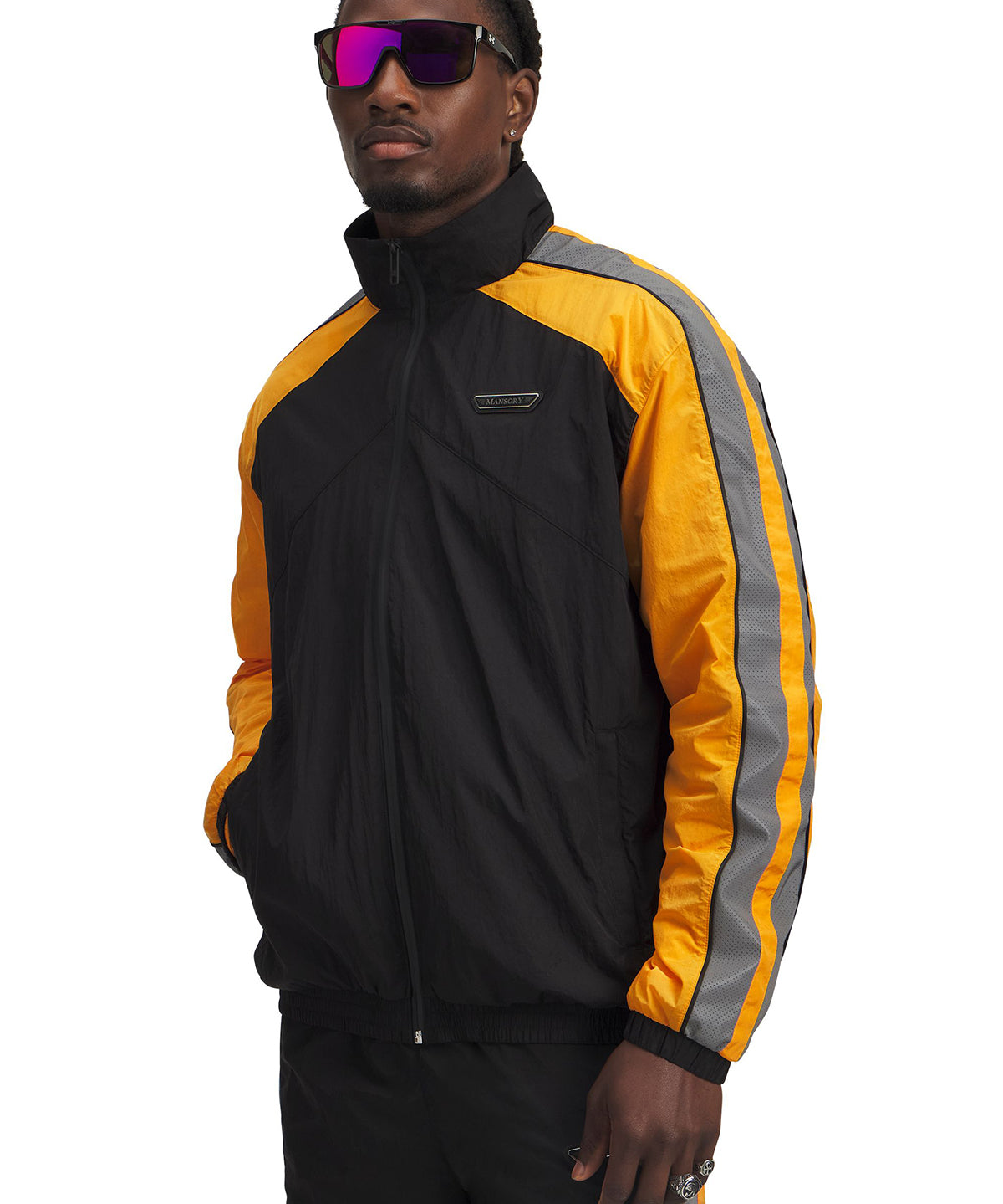 Poleron Lifestyle para hombre Mansory Icon Woven Track Negro Under Armour