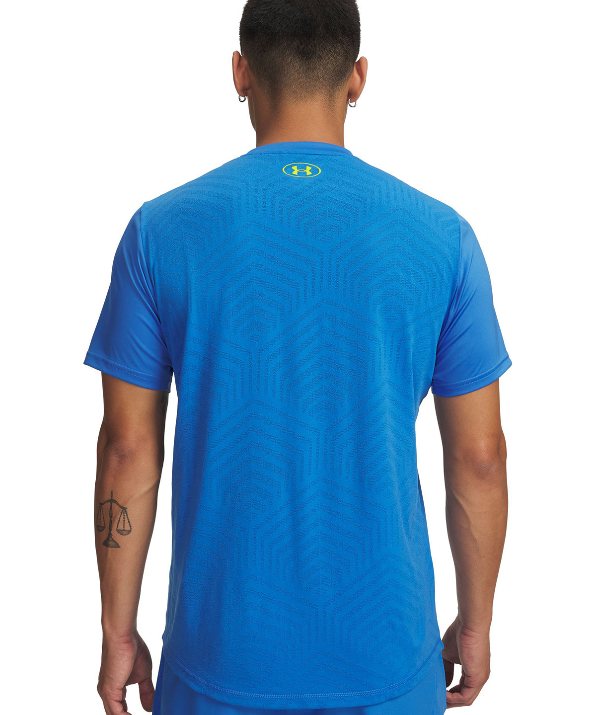 Polera manga corta Football para Hombre Challenger Pro Azul Under Armour
