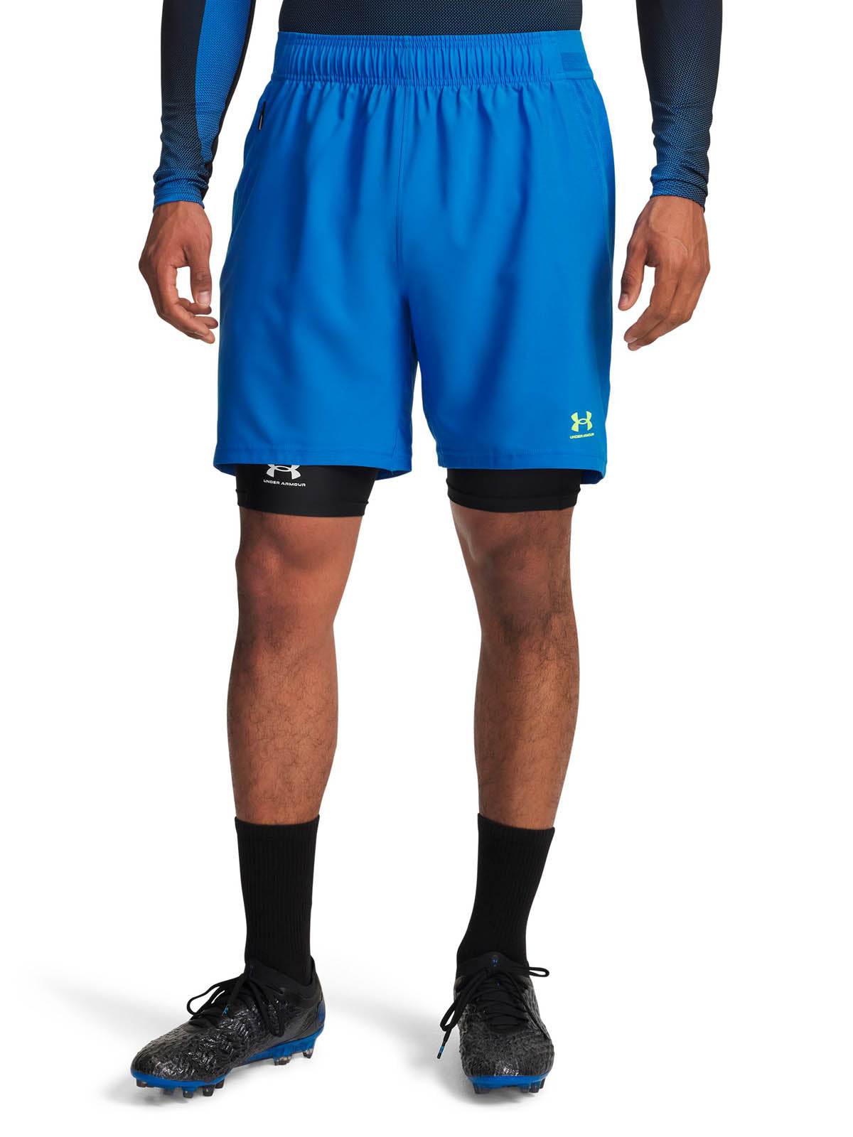 Shorts Football para hombre Challenger Pro azul Under Armour