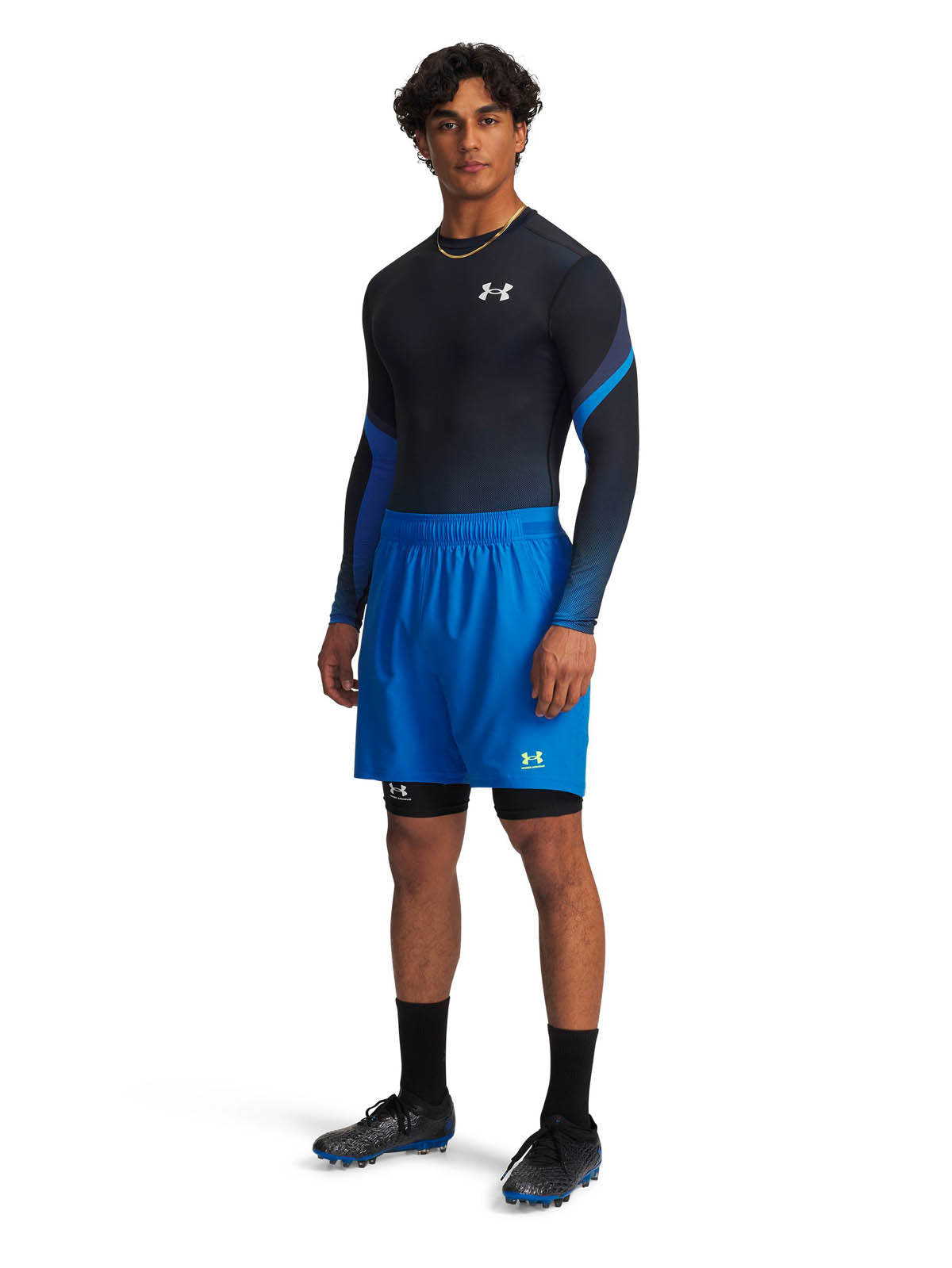 Shorts Football para hombre Challenger Pro azul Under Armour