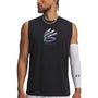 Polera sin manga Basketball para Hombre Curry tour Negro Under Armour