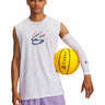 Polera sin manga Basketball para Hombre Curry tour Blanco Under Armour