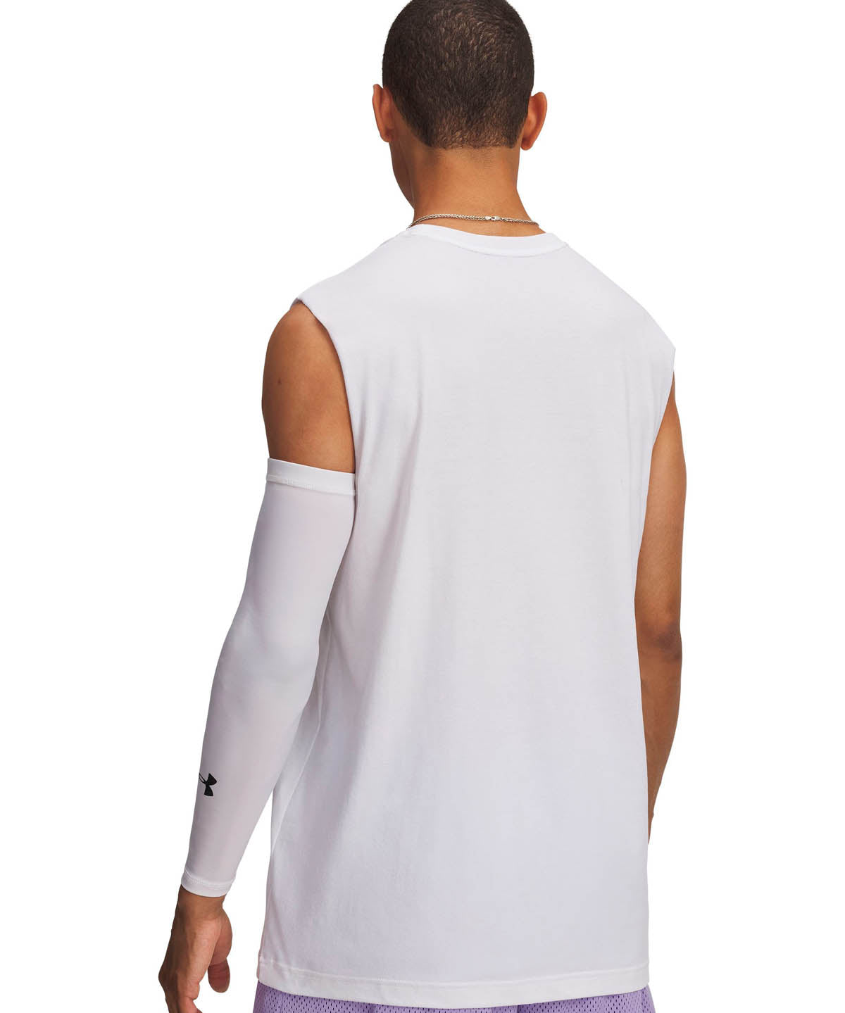 Polera sin manga Basketball para Hombre Curry tour Blanco Under Armour