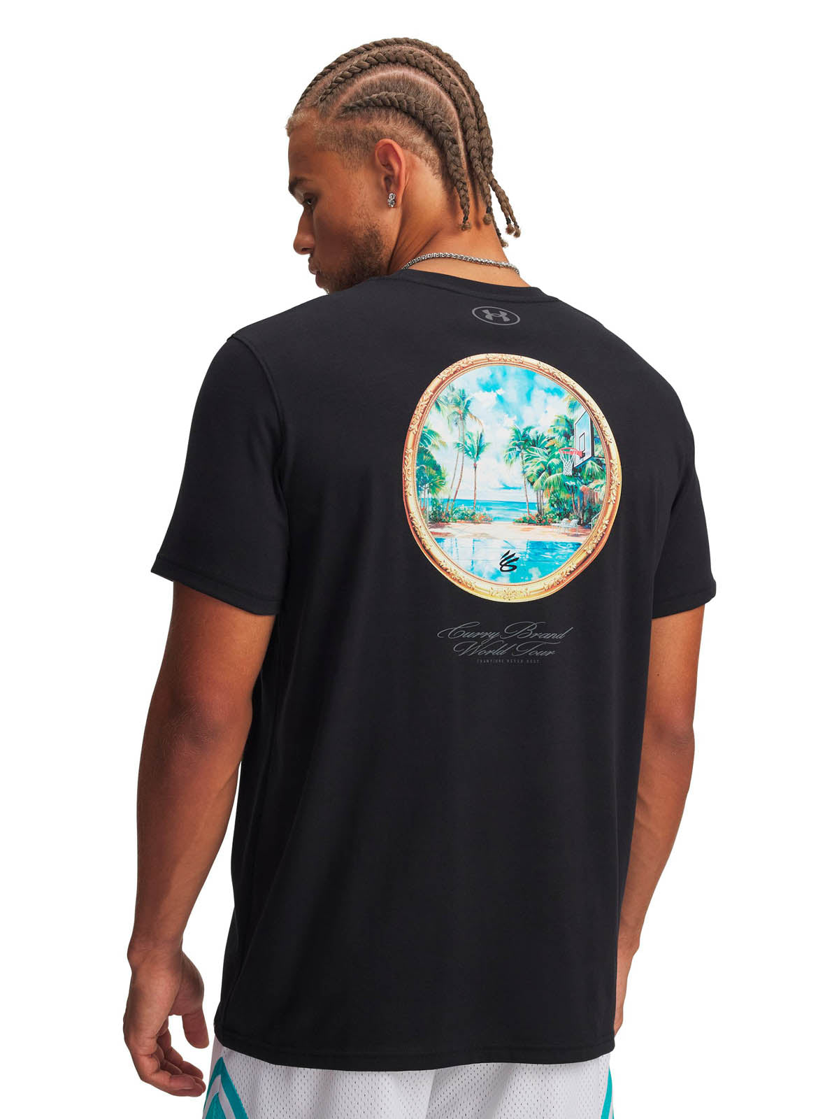 Polera manga corta Basketball para Hombre Curry Tour Negro Under Armour