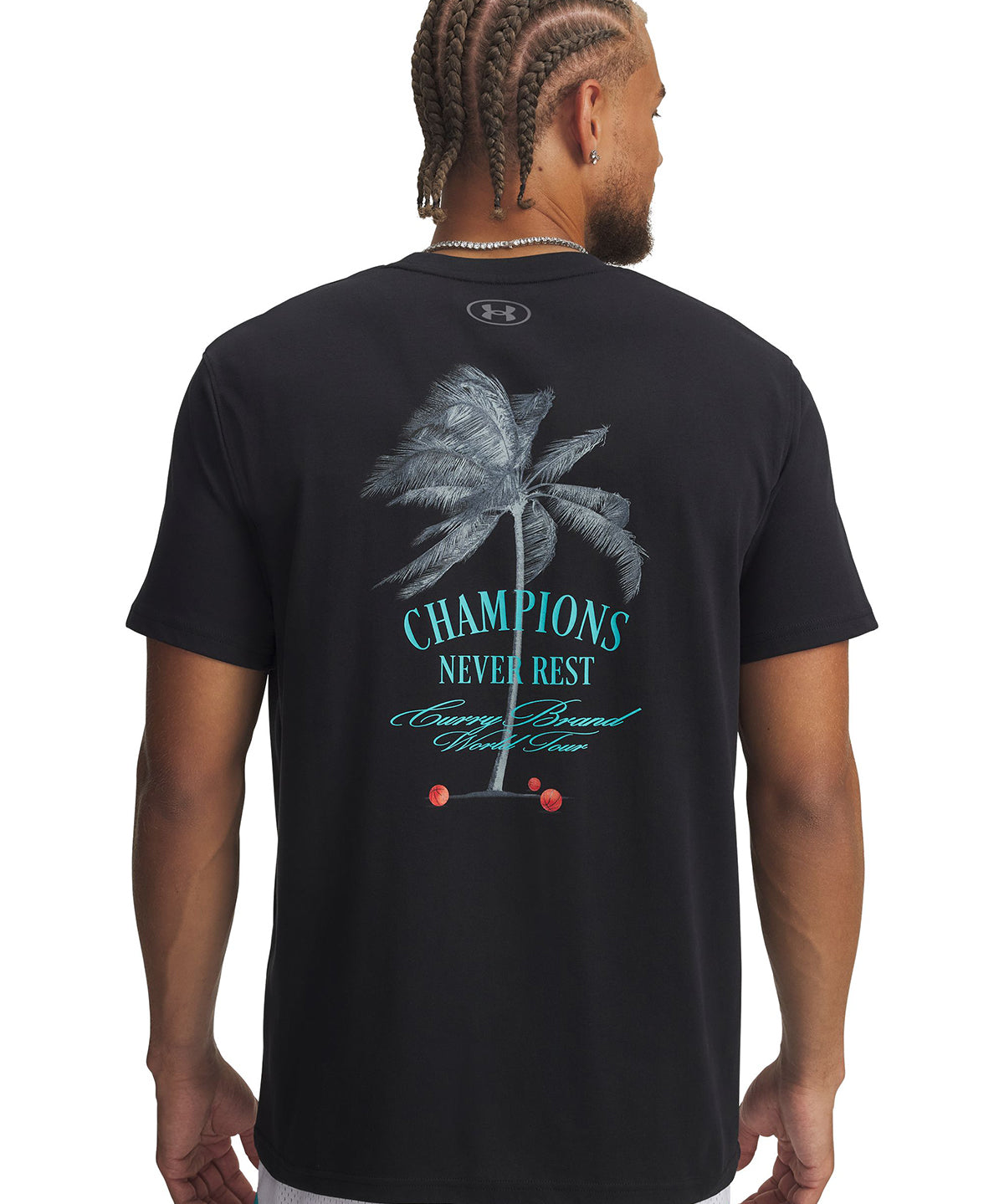 Polera manga corta Basketball para Hombre Curry Tour Negro Under Armour