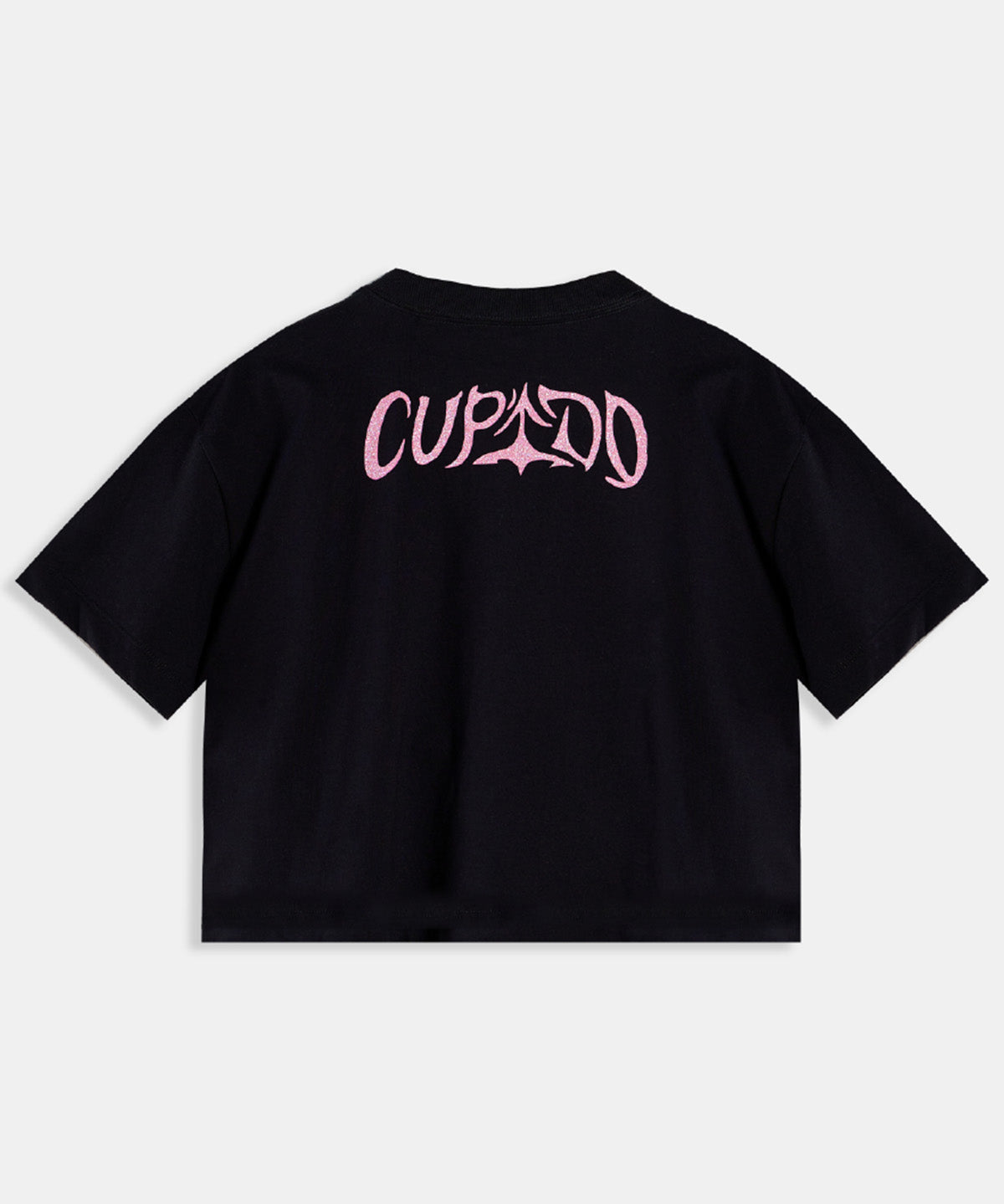 Polera Crop TINI Unisex Negra - Cupido