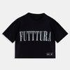 Polera Crop TINI Unisex Negra - FUTTURA