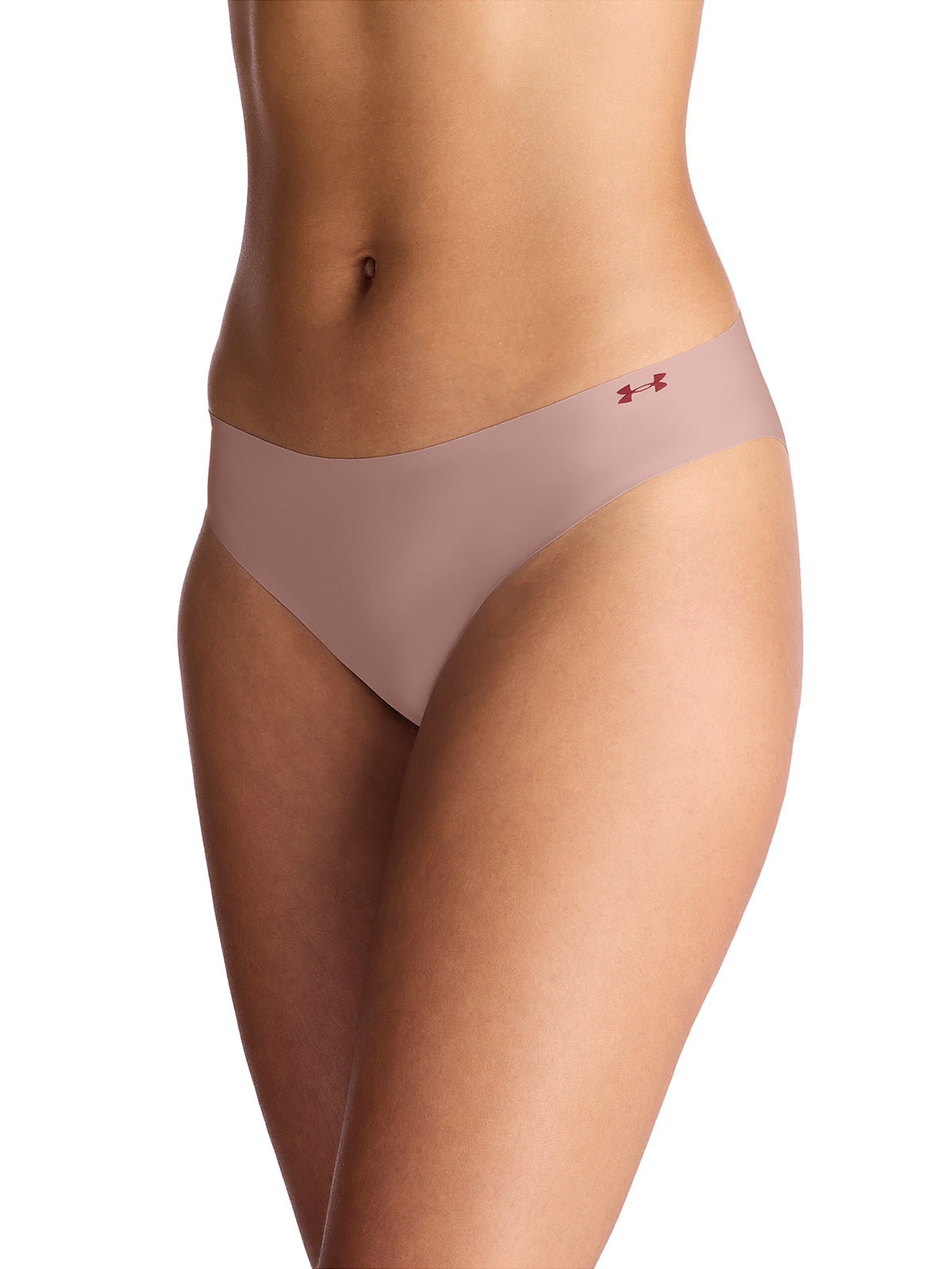 Paquete de 3 calzones para mujer Pure Stretch No Show Rosa Under Armour