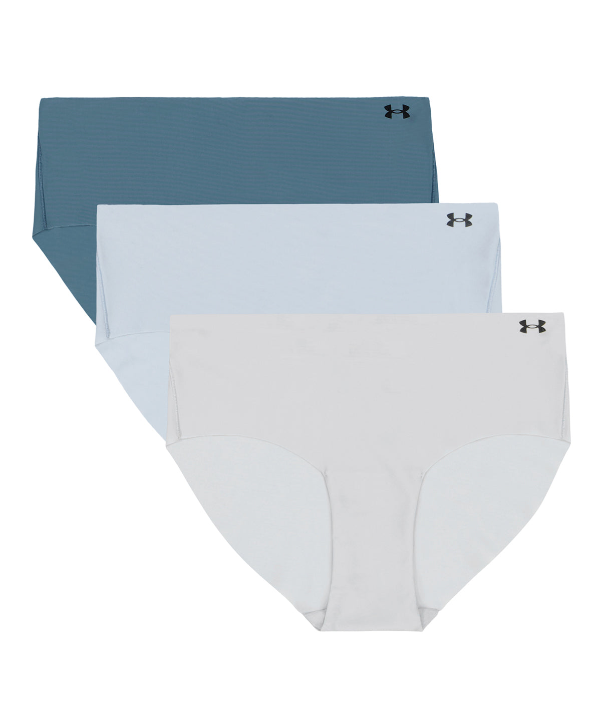 Paquete de 3 calzones para mujer Pure Stretch No Show Rosa Under Armour