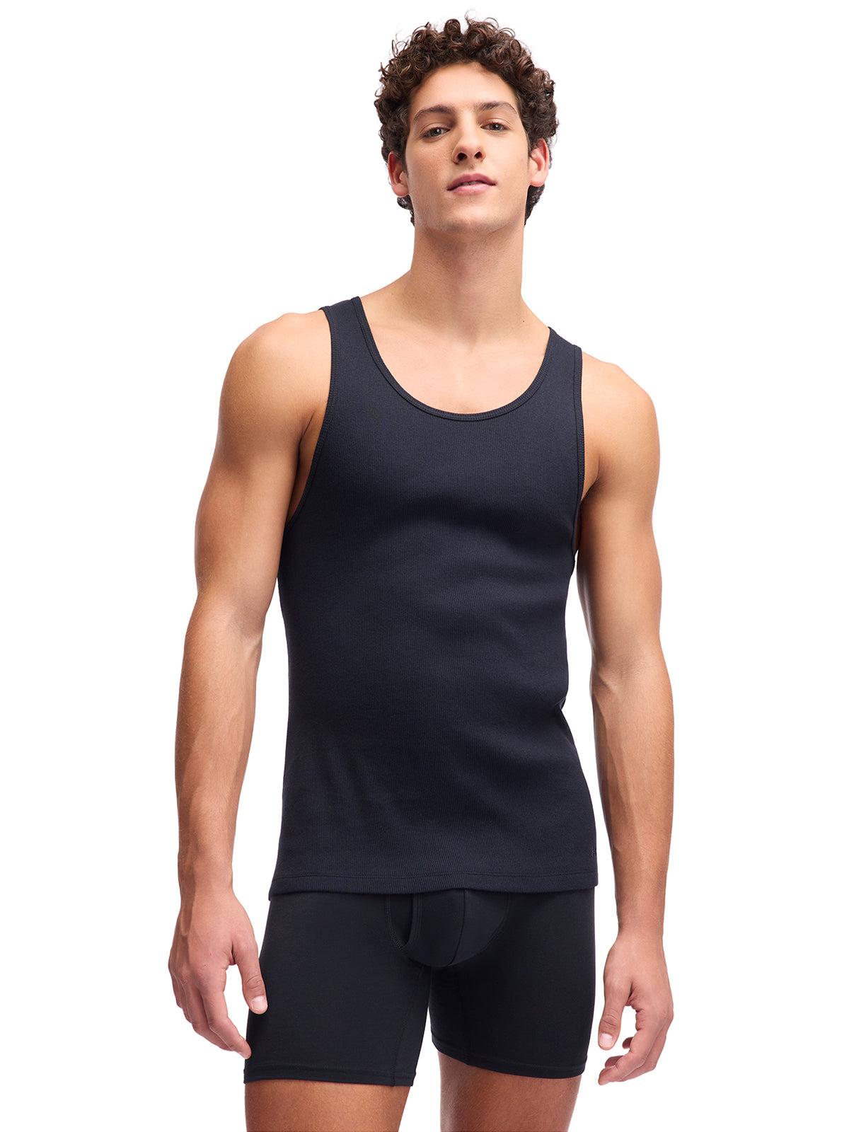 Camiseta sin manga de algodón para hombre negra 2-pack Under Armour