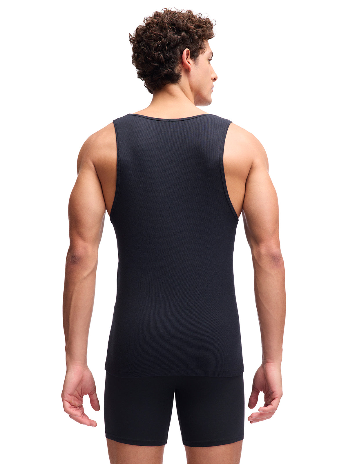 Camiseta sin manga de algodón para hombre negra 2-pack Under Armour