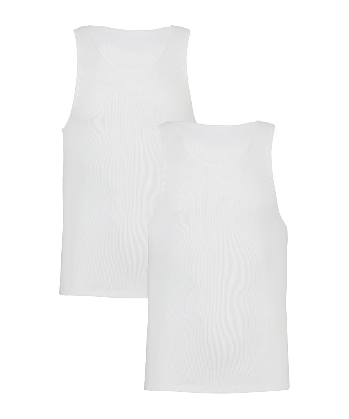 Camiseta sin manga de algodón para hombre negra 2-pack Under Armour