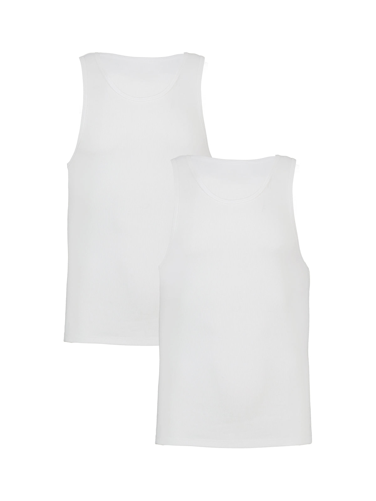 Camiseta sin manga de algodón para hombre negra 2-pack Under Armour