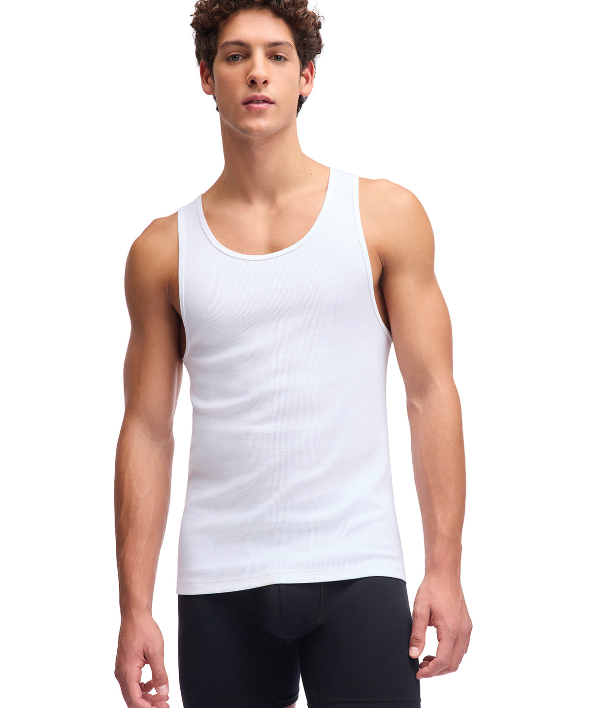 Camiseta sin manga de algodón para hombre negra 2-pack Under Armour